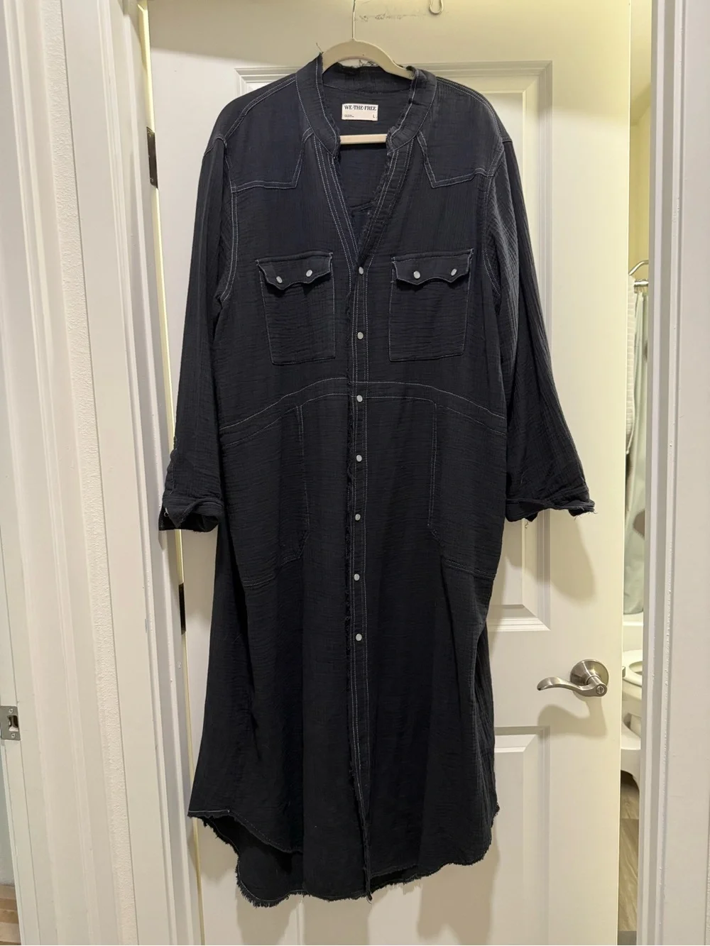 Cinderella Story Shirtdress Washed Black